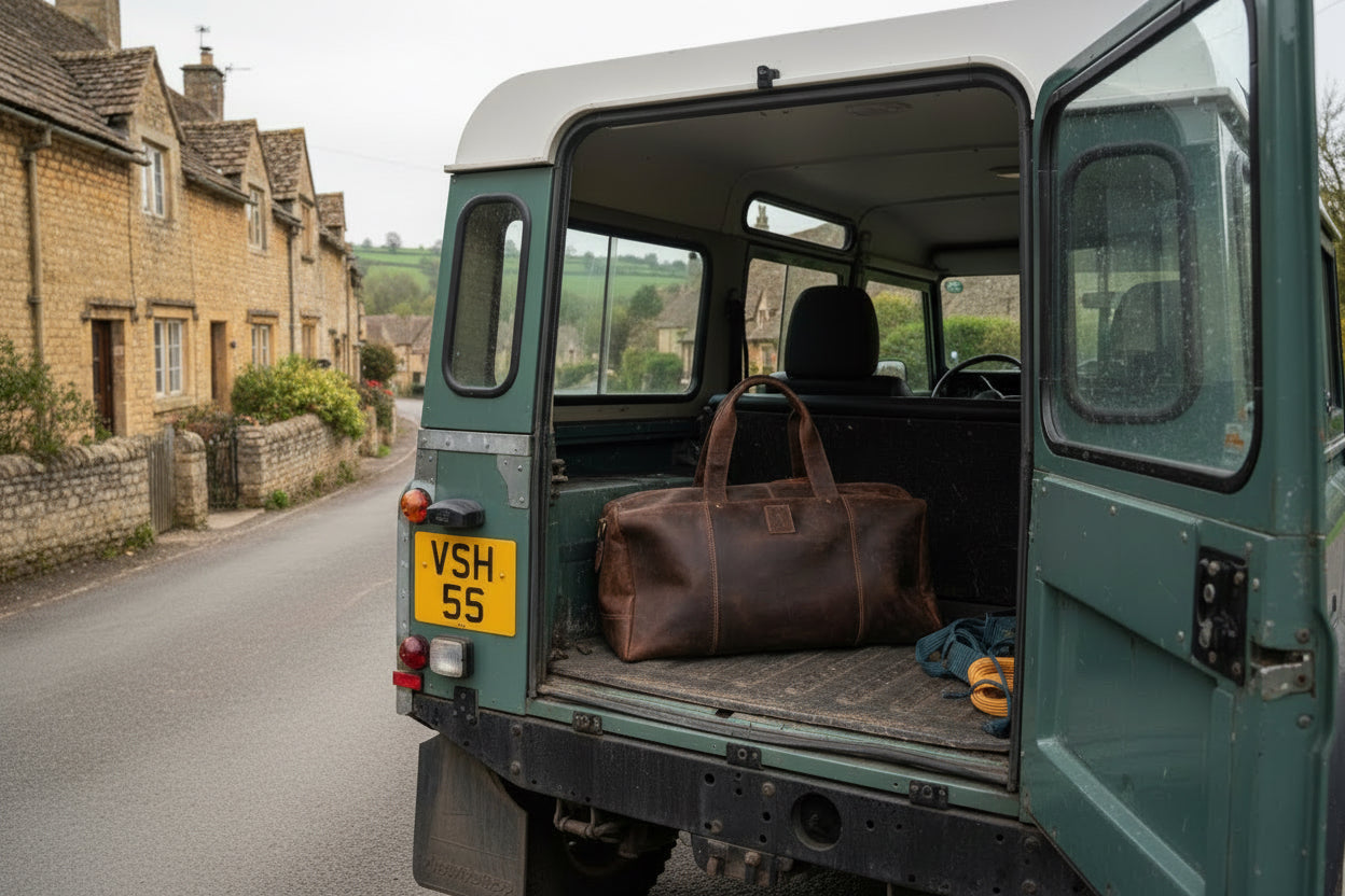 Leather Holdall Travel Bag